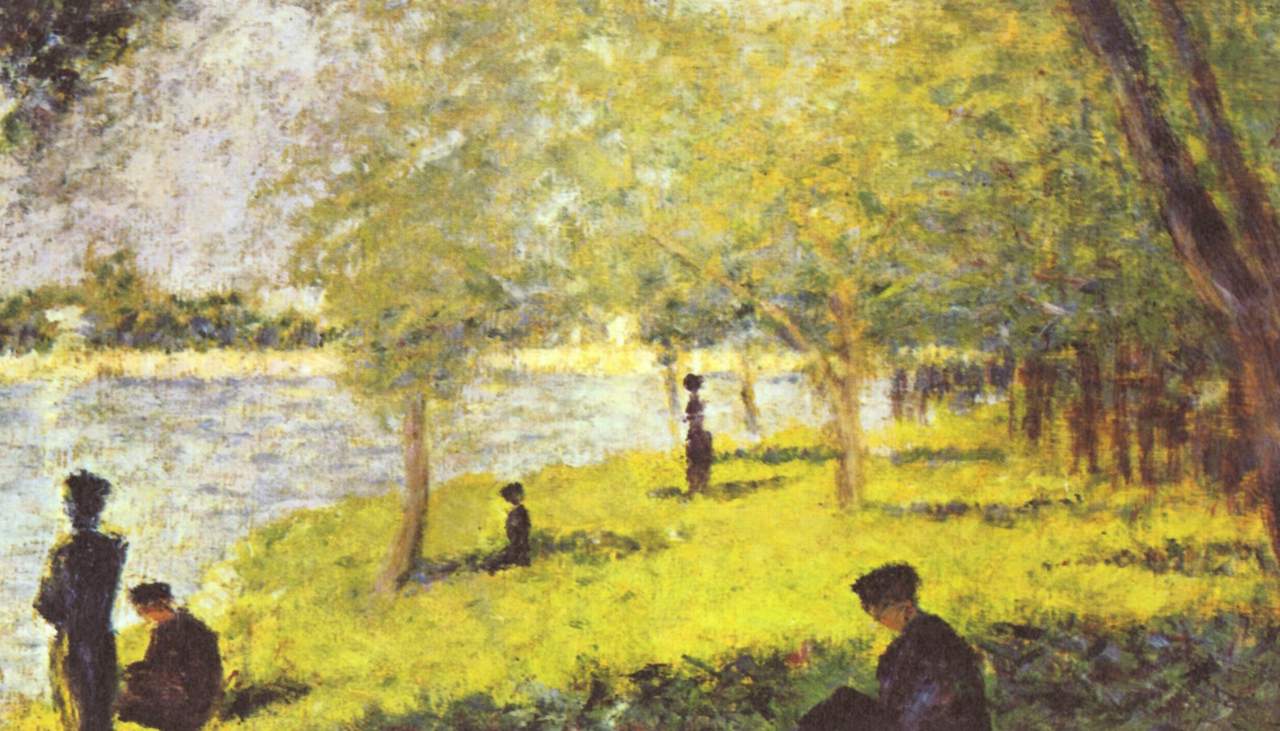 Reproduction du tableau « Étude pour 'Un dimanche à la Grande Jatte' - Georges Seurat » par Alpha Reproduction en peinture à l’huile