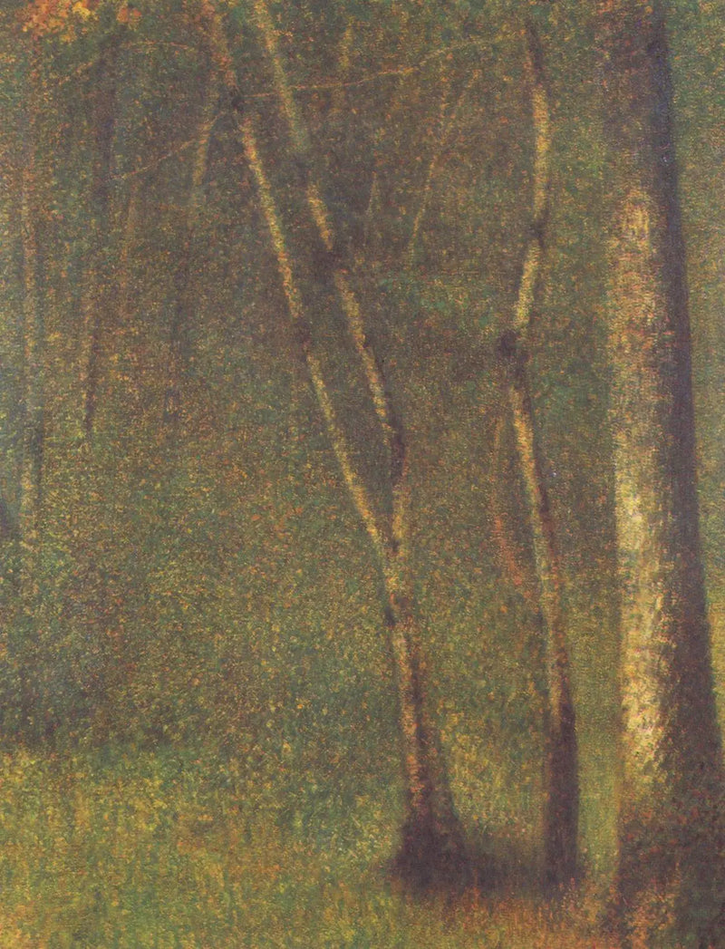Sub-bosque em Pontaubert - Georges Seurat