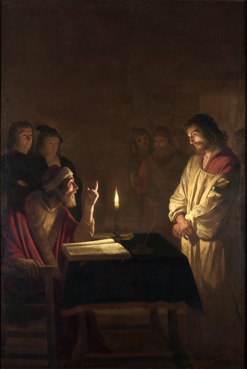 O Cristo diante do Sumo Sacerdote - Gerrit van Honthorst