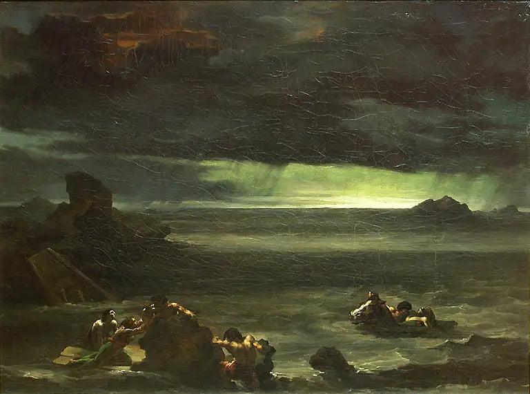 Cena do dilúvio - Théodore Géricault
