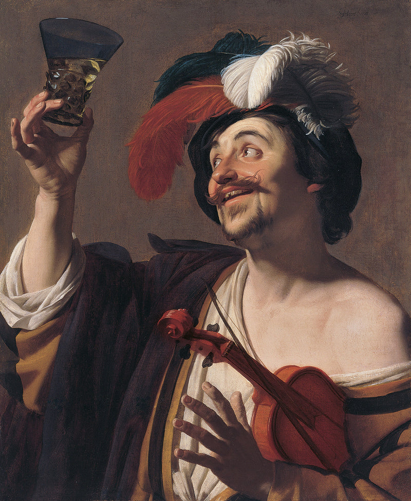 O alegre violinista - Gerrit van Honthorst