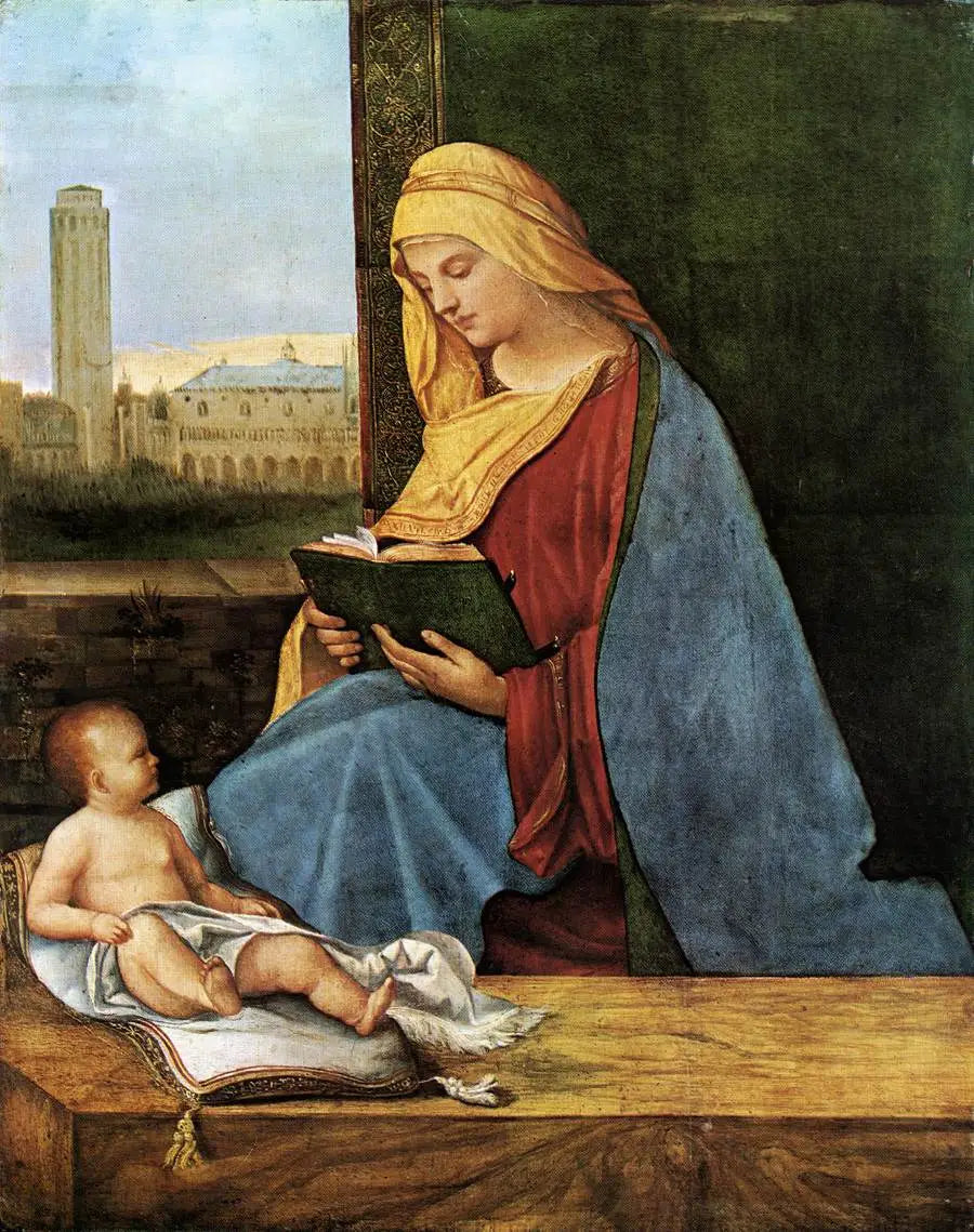 Vierge à l’enfant lisant - Giorgione - Alpha Reproduction