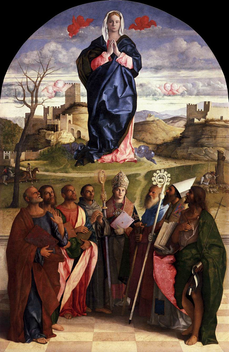 A Virgem Maria em glória com os santos - Giovanni Bellini