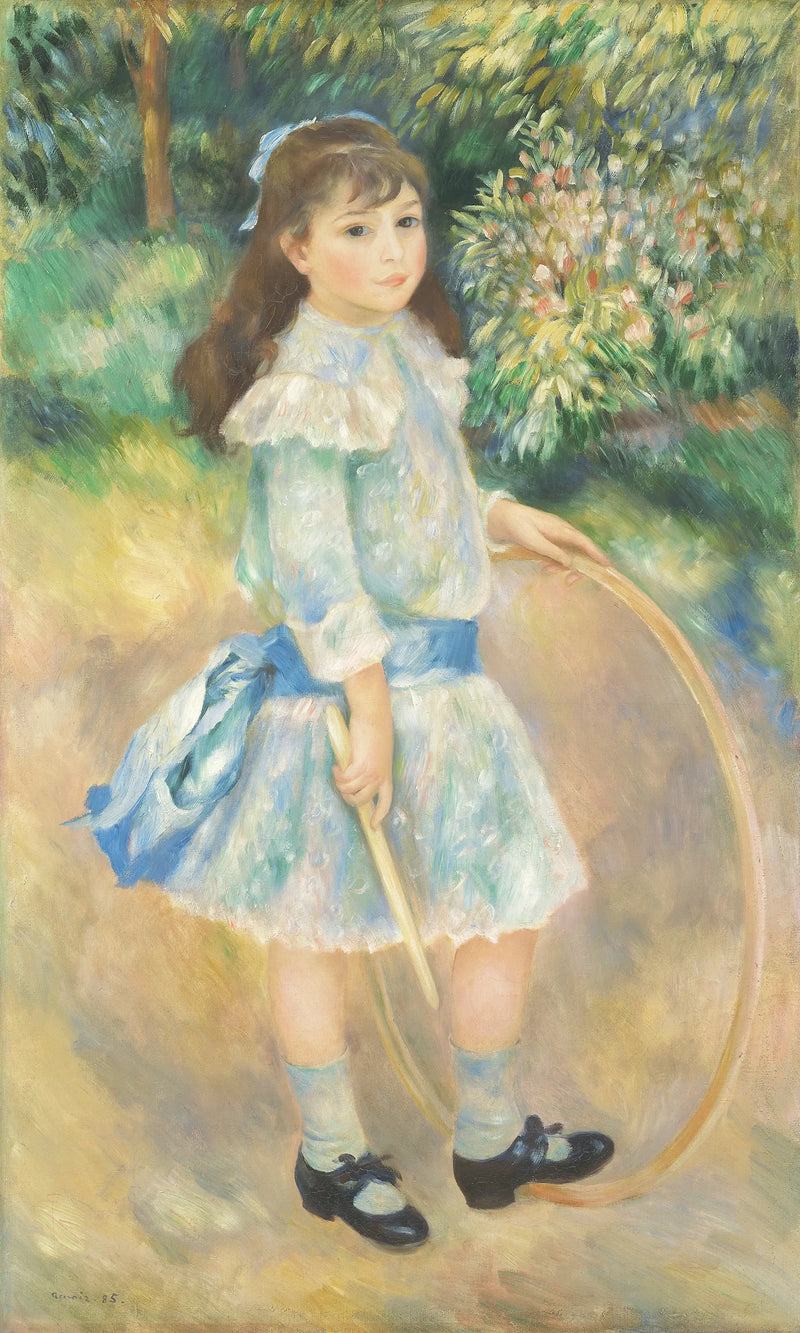 Menina com um aro - Pierre-Auguste Renoir