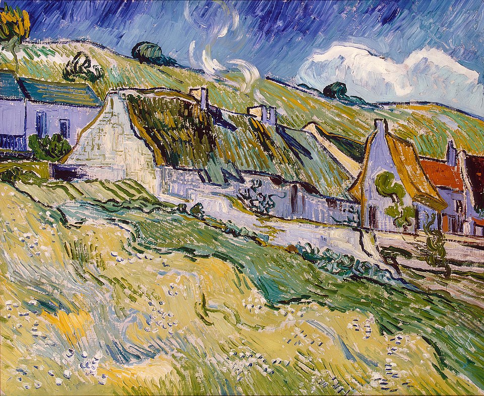 🏡 Chalés em Auvers-sur-Oise – Vincent van Gogh (1890)