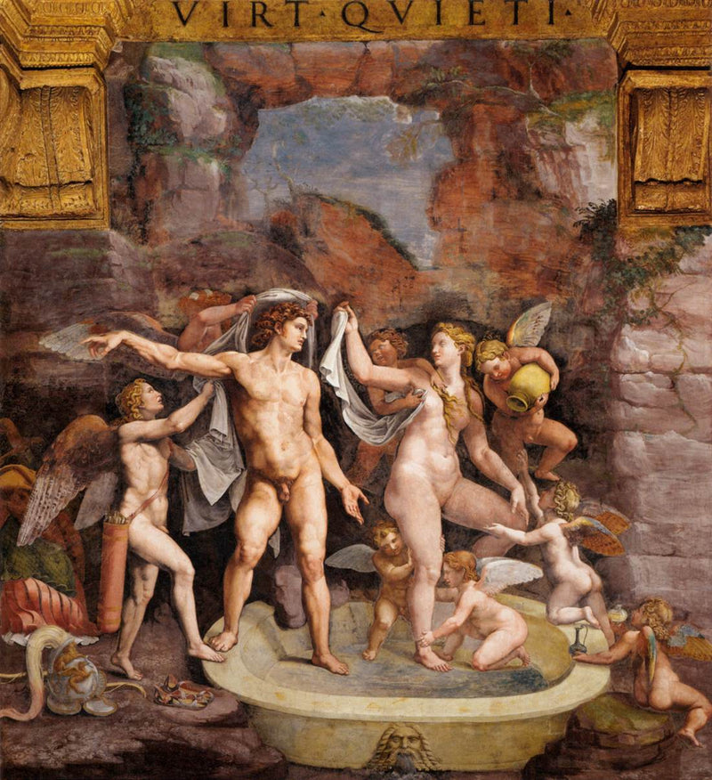 Vénus et Mars se baignent - Giulio Romano