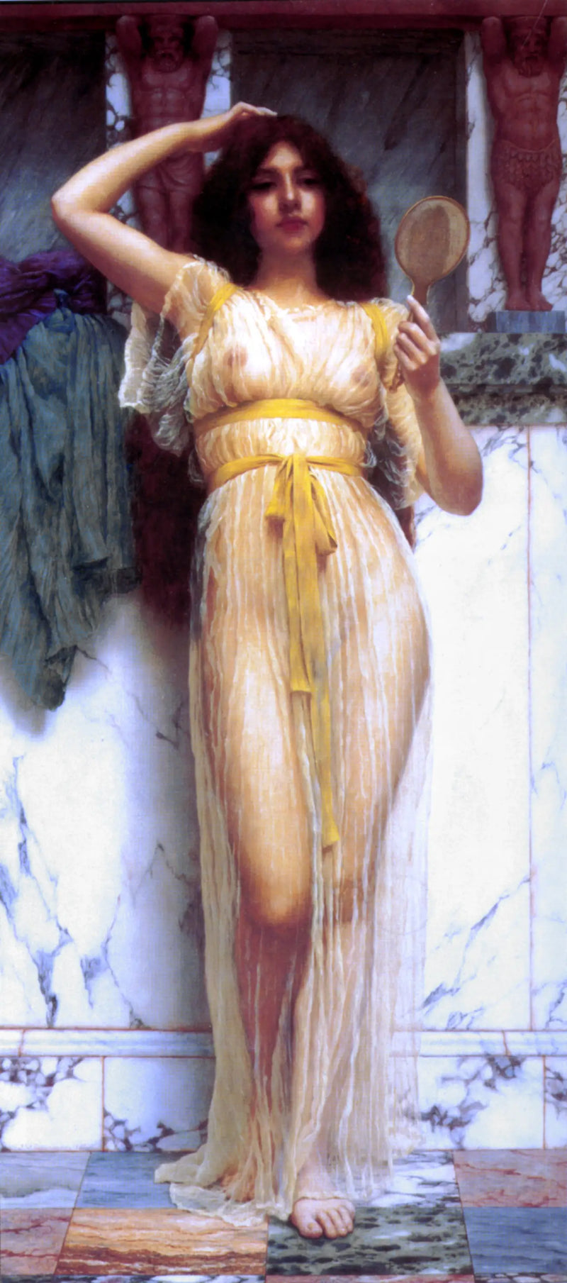 O Espelho - John William Godward