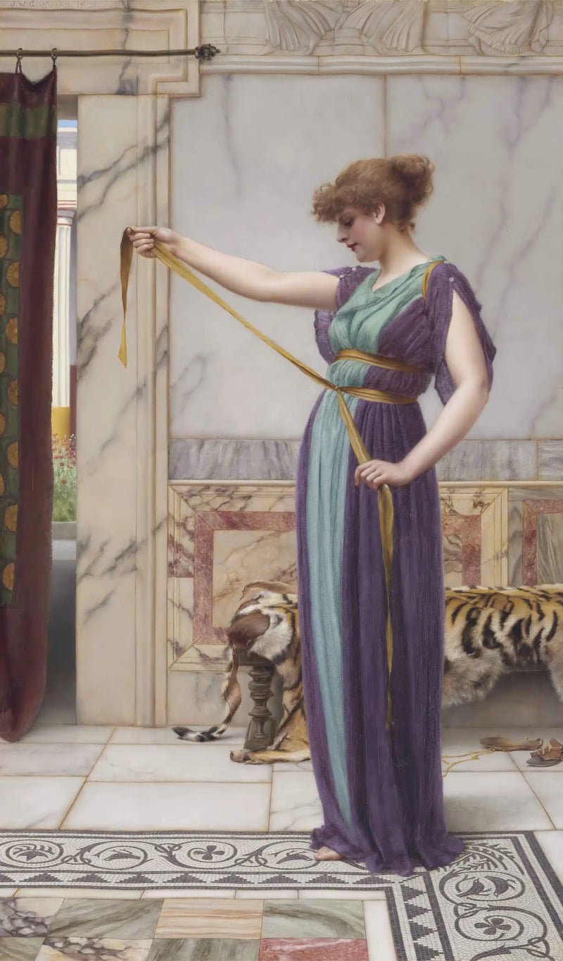 Uma dama pompeia - John William Godward