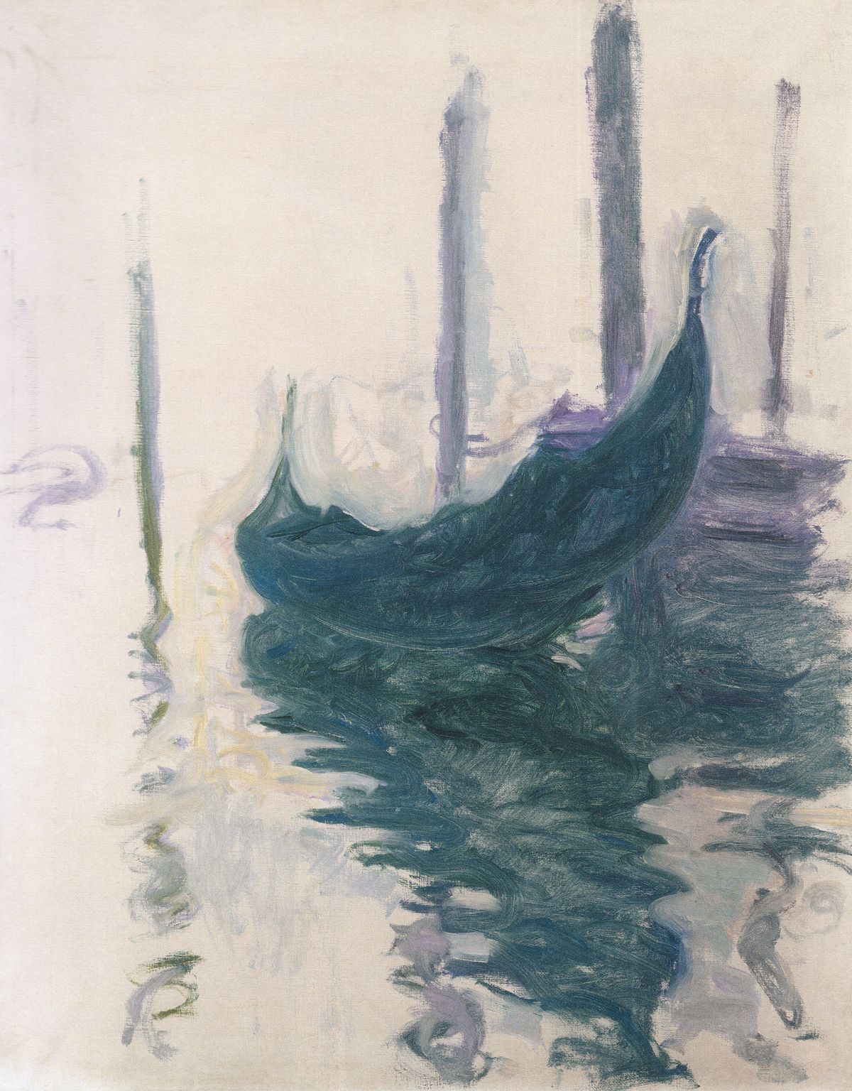 Gôndolas em Veneza - Claude Monet