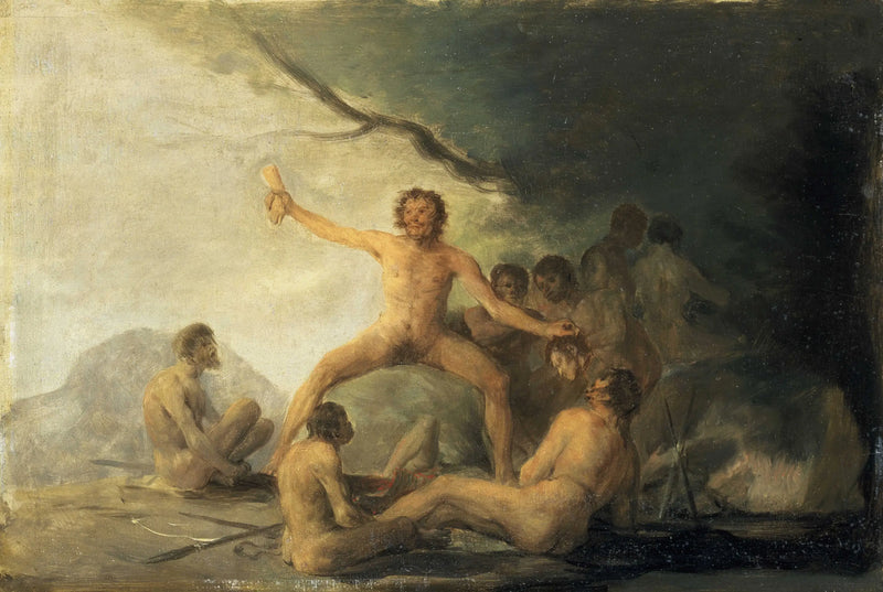 Canibais contemplando restos humanos - Francisco de Goya