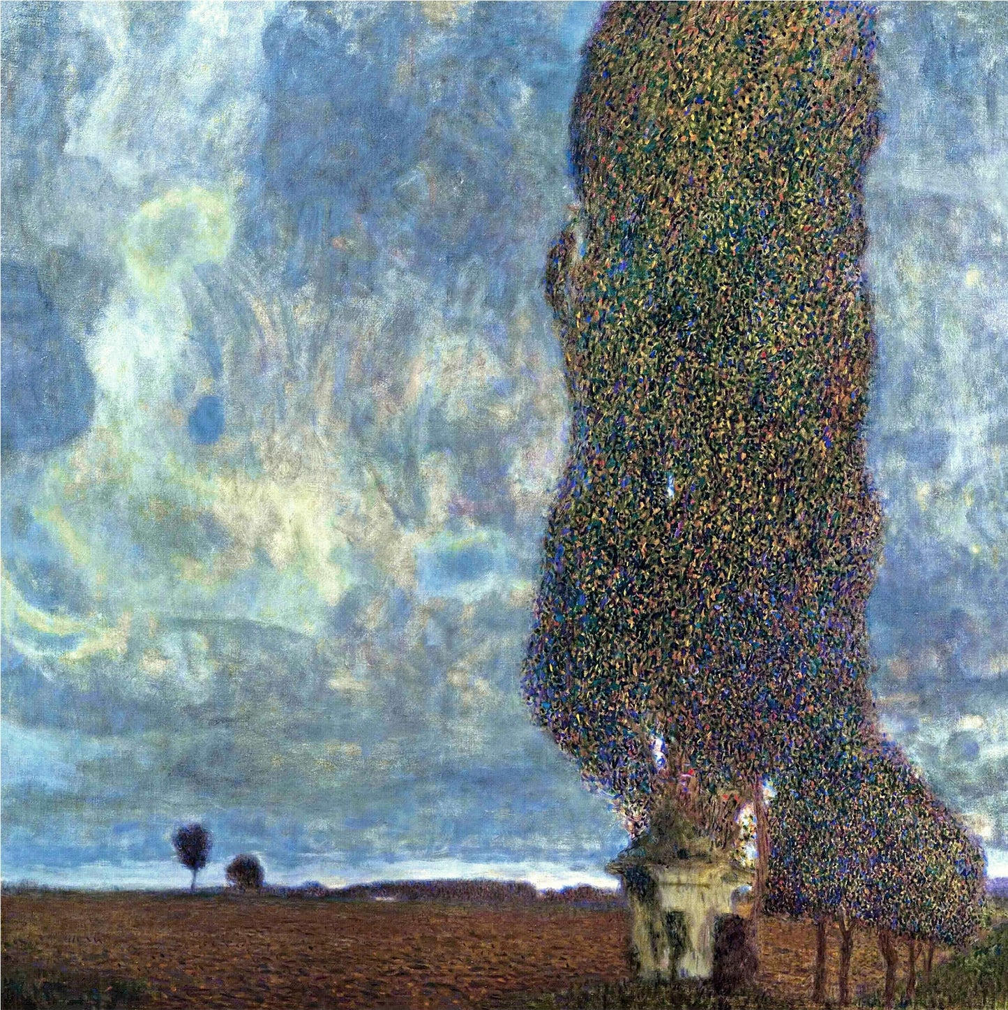 🌳 Grandes Populeiros II (Tempestade se Aproximando) – Gustav Klimt (cerca de 1903)
