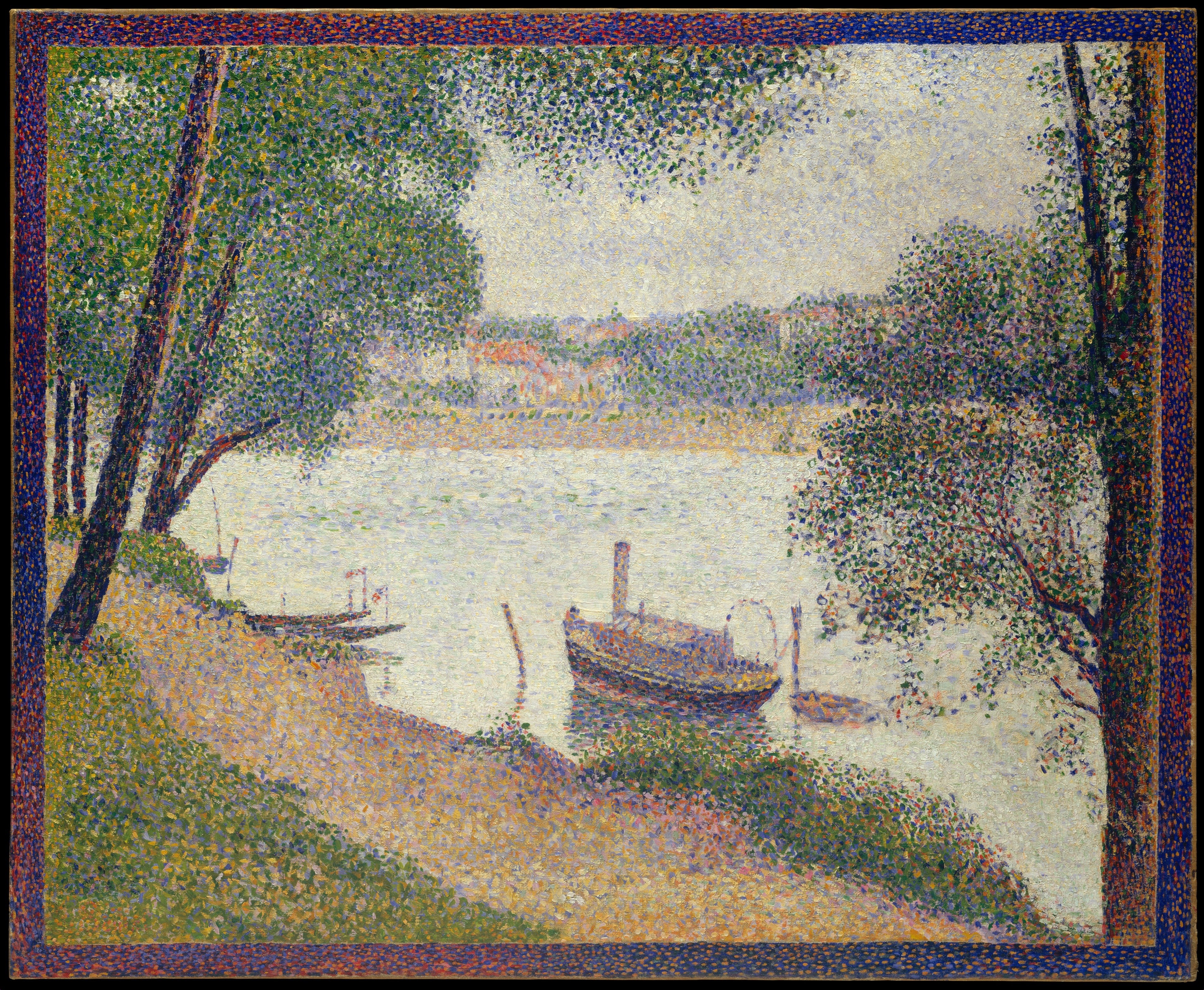 Reproduction du tableau « Temps gris, Grande Jatte - Georges Seurat » par Alpha Reproduction en peinture à l’huile