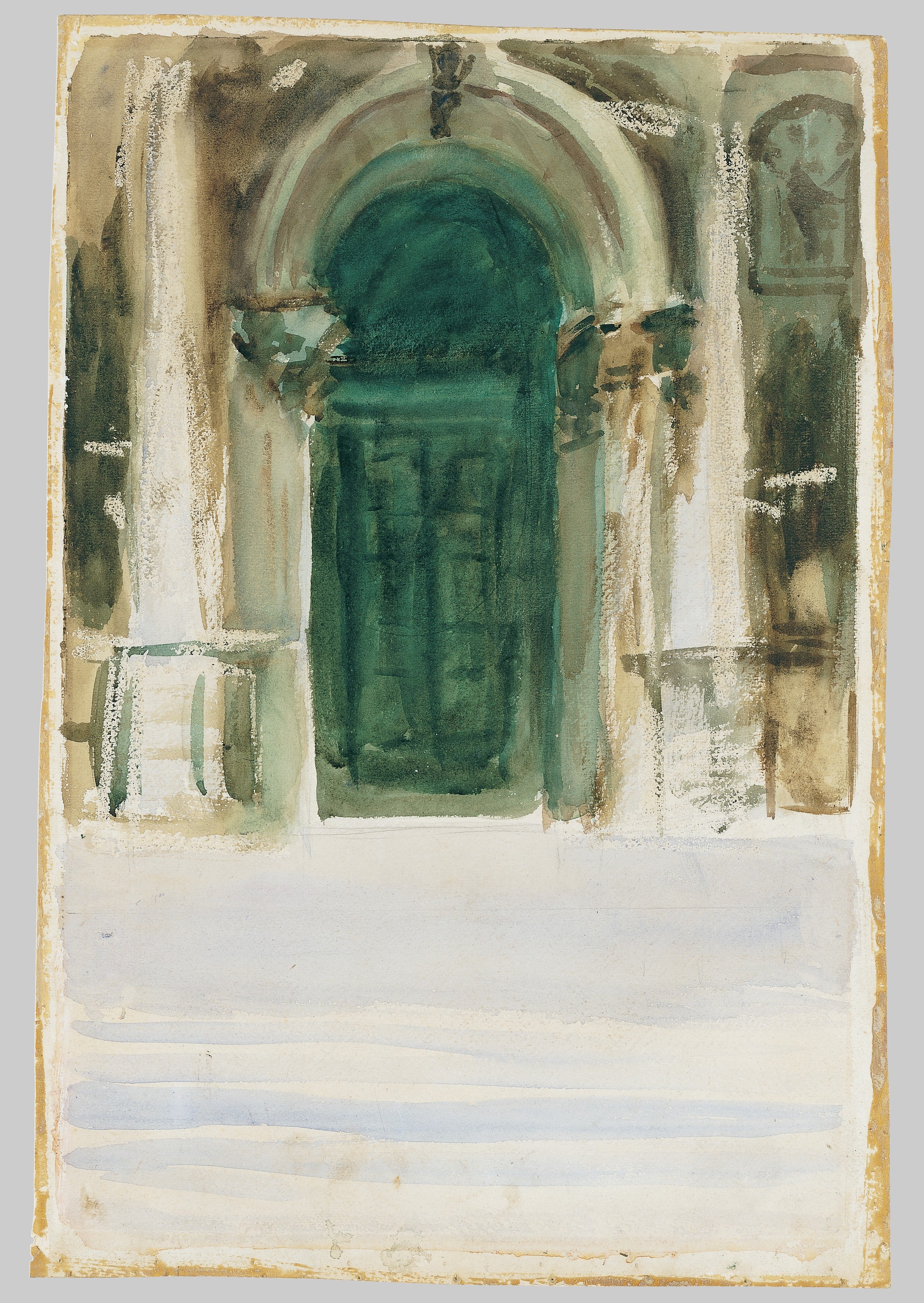 Reproduction du tableau « Porte Verte, Santa Maria della Salute - John Singer Sargent » par Alpha Reproduction en peinture à l’huile