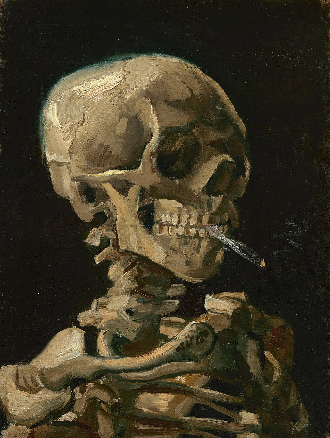 Reproduction du tableau « Grue avec cigarette allumée - Vincent van Gogh » par Alpha Reproduction en peinture à l’huile