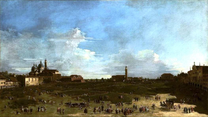 Vista do Prato da Valle em Pádua - Francesco Guardi