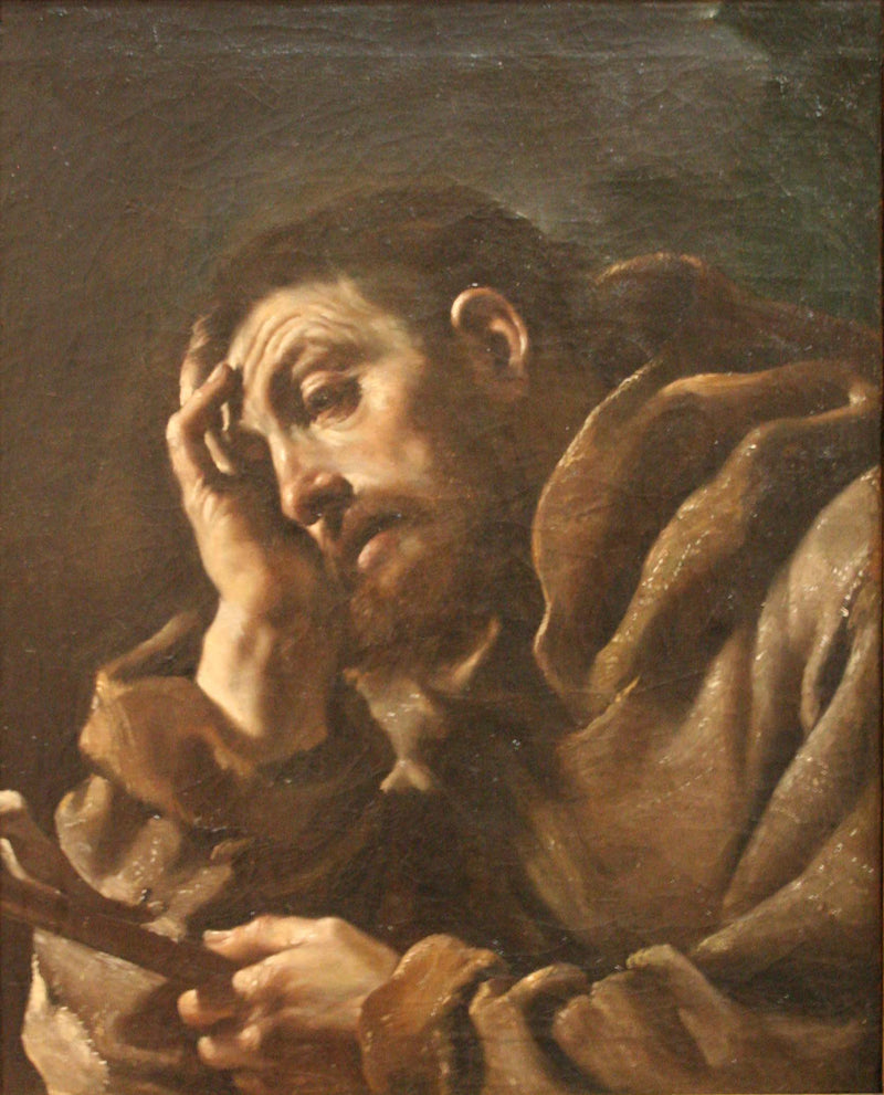 São Francisco de Assis em meditação - Guercino