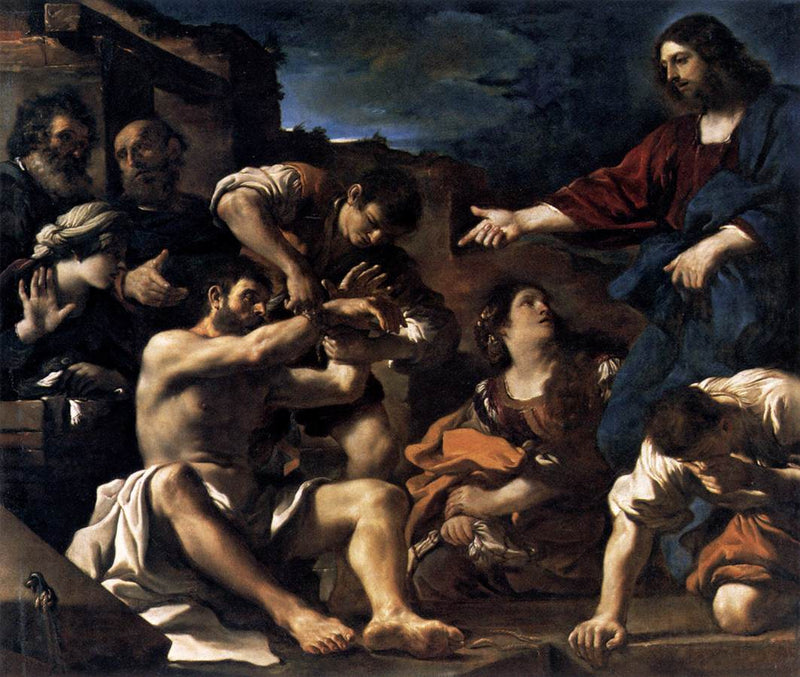 A Ressurreição de Lázaro - Guercino