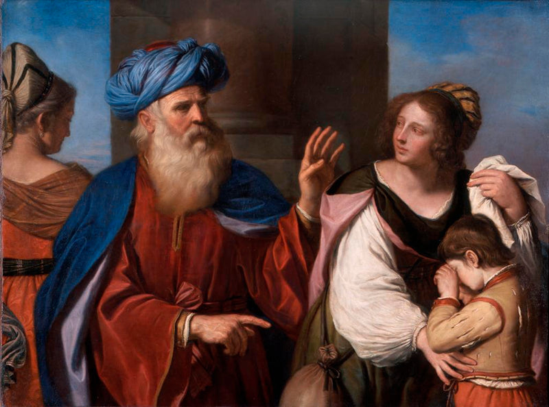 Abraham repudiando Agar - Guercino