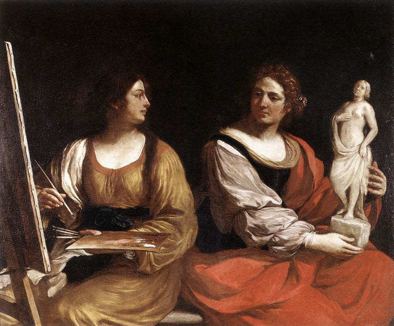 Allegoria da pintura e da escultura - Guercino