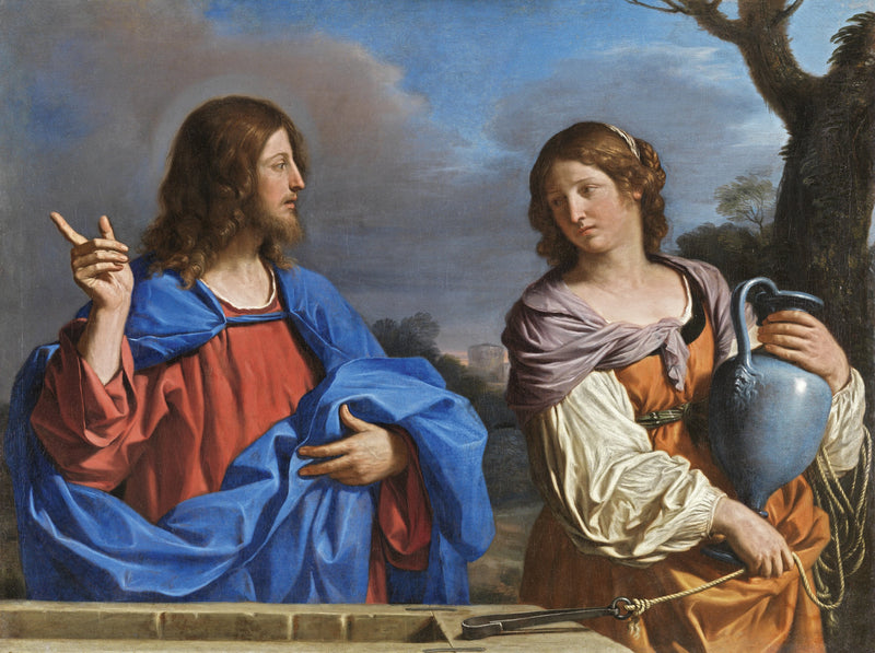 Cristo e a Samaritana - Guercino