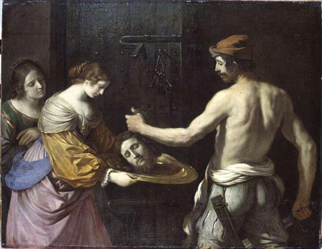 Salomé recebendo a cabeça de São João Batista - Guercino