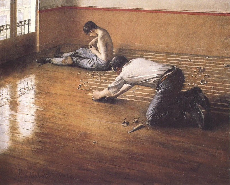 Os desbastadores de parquet - Gustave Caillebotte