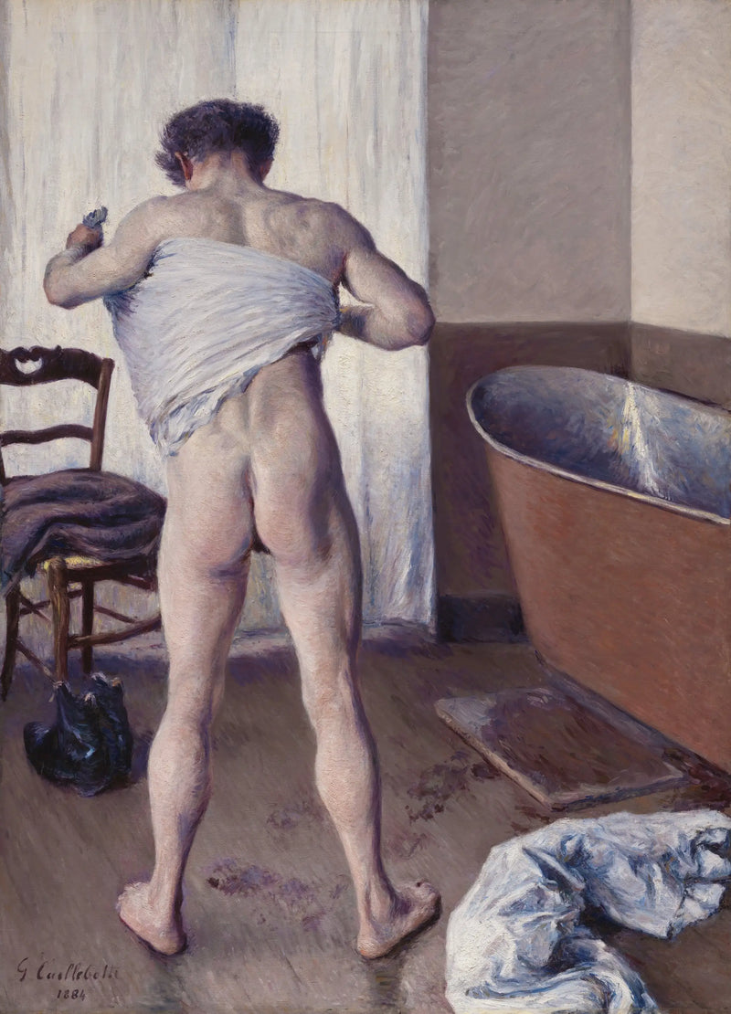 Homem no banho - Gustave Caillebotte