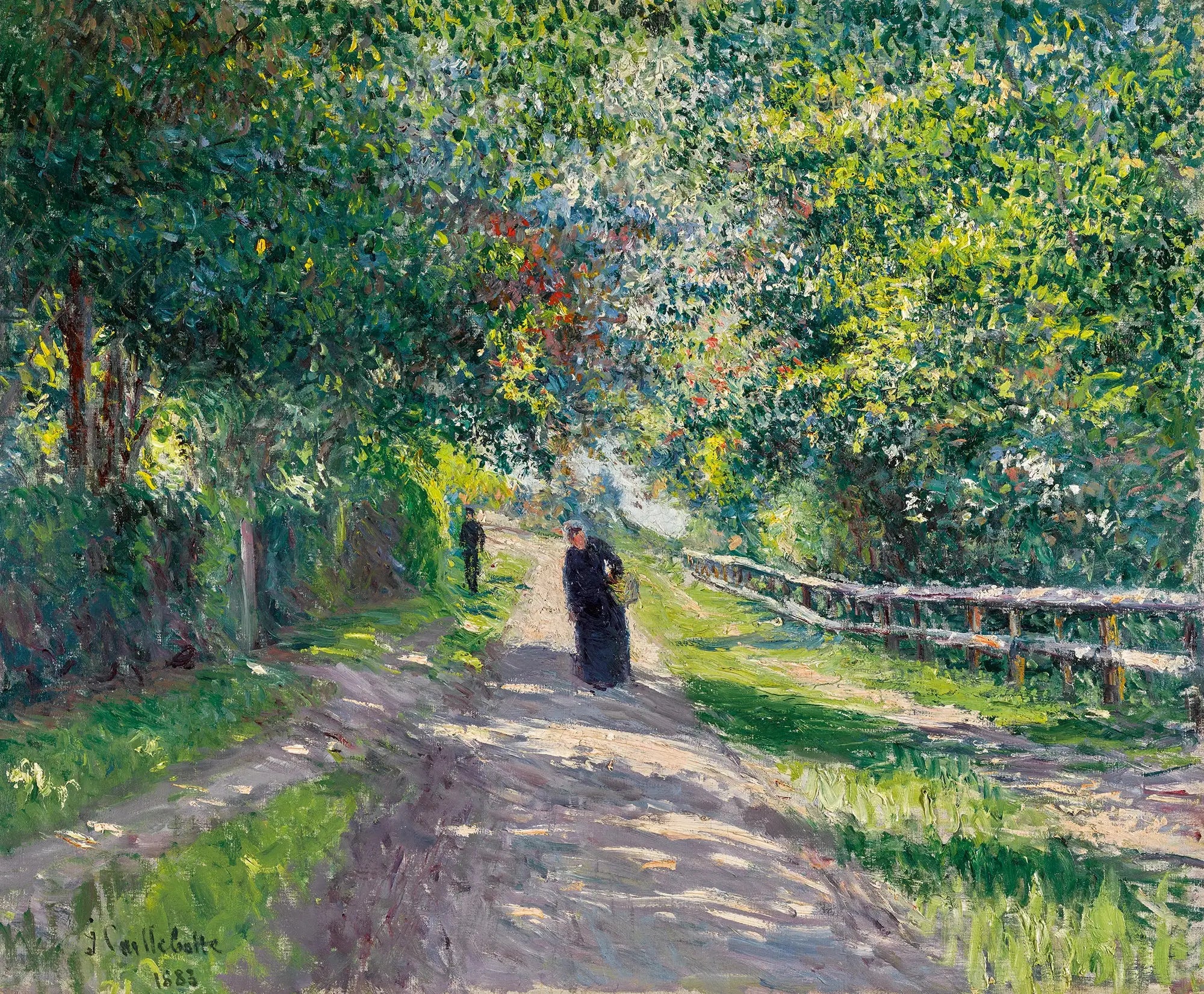 Reproduction du tableau « Allée de la Villa des Fleurs à Trouville - Gustave Caillebotte » par Alpha Reproduction en peinture à l’huile