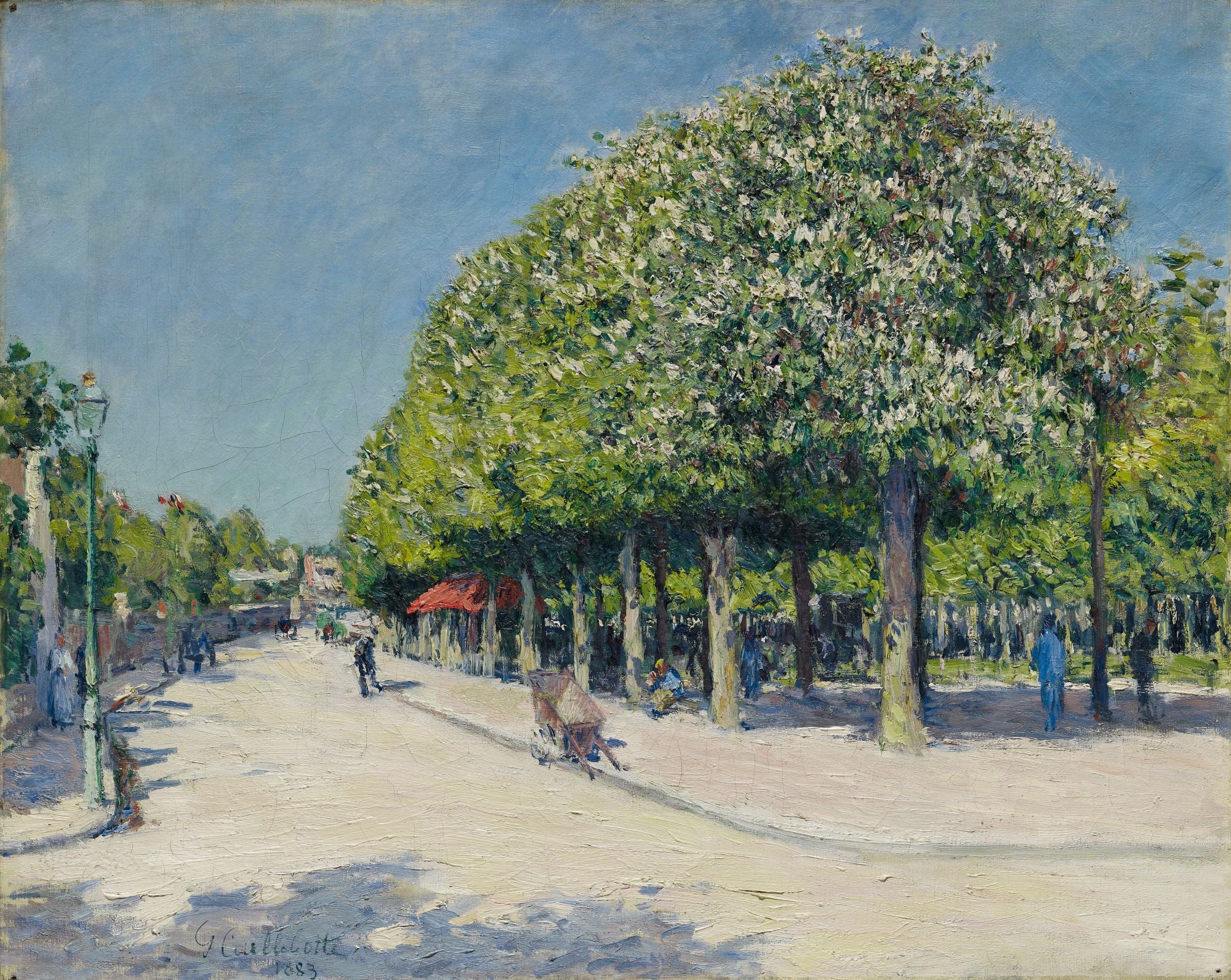 Reproduction du tableau « Argenteuil, fête foraine - Gustave Caillebotte » par Alpha Reproduction en peinture à l’huile