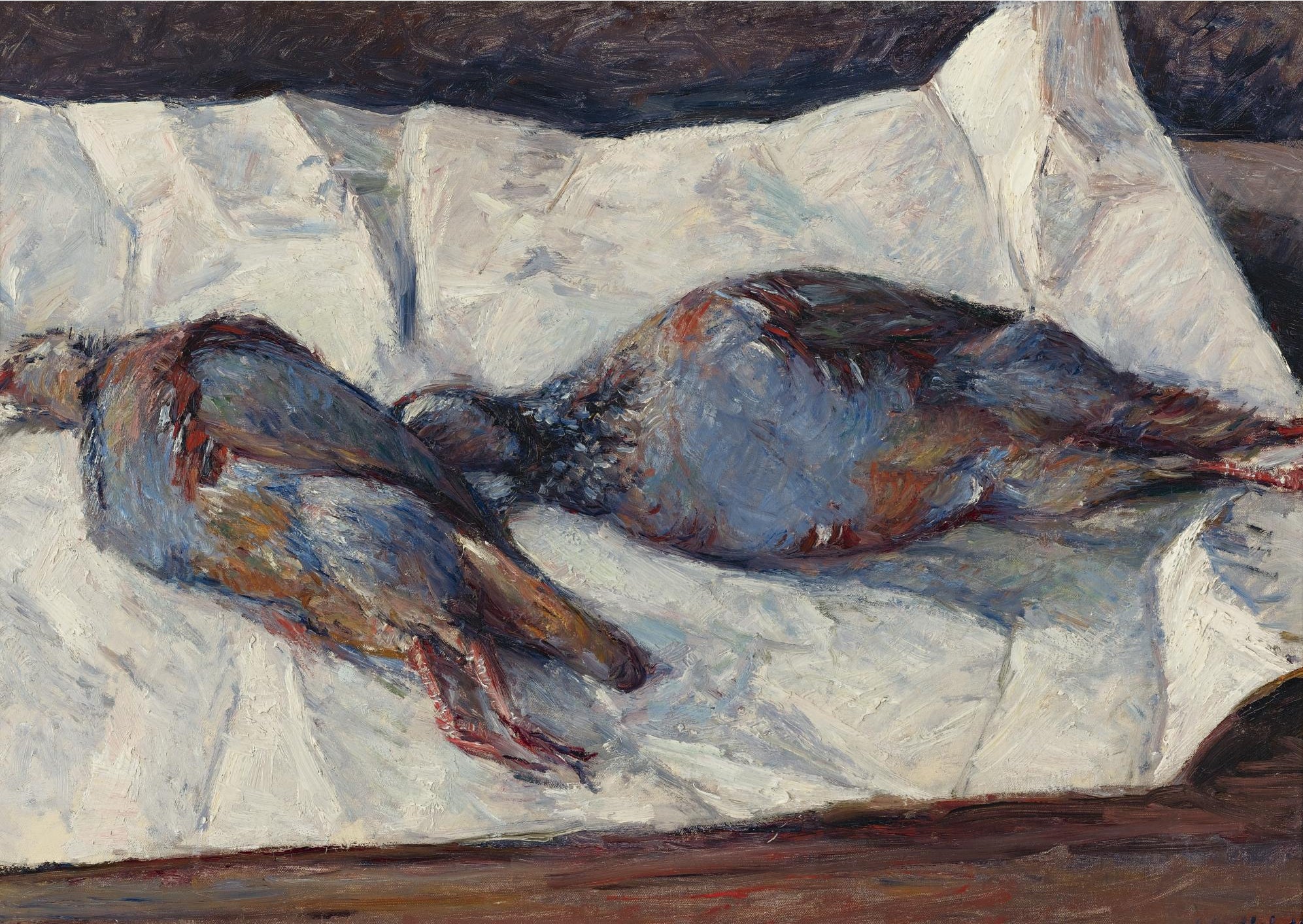 Reproduction du tableau « Deux Perdreaux - Gustave Caillebotte » par Alpha Reproduction en peinture à l’huile