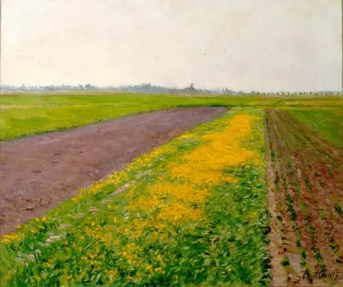 A planície de Gennevilliers - Gustave Caillebotte