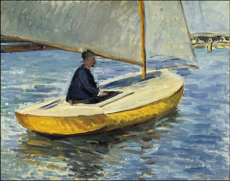 O barco amarelo - Gustave Caillebotte