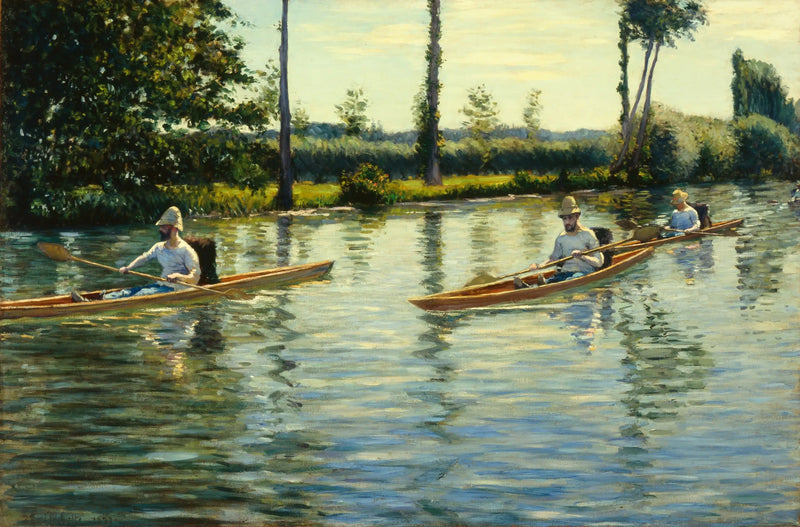Périssoires no Yerres - Gustave Caillebotte