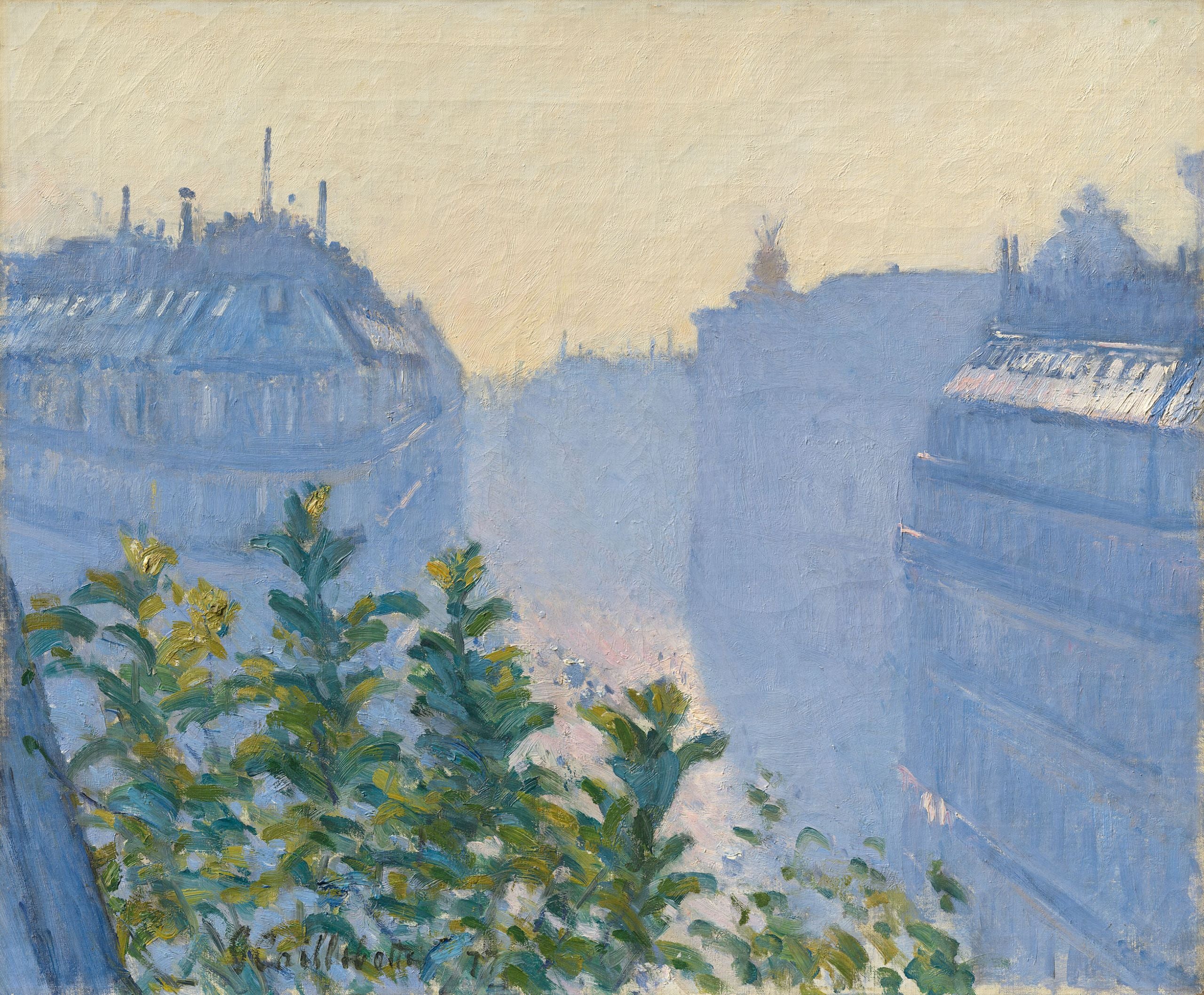 Reproduction du tableau « Rue Halévy, vue depuis un balcon - Gustave Caillebotte » par Alpha Reproduction en peinture à l’huile