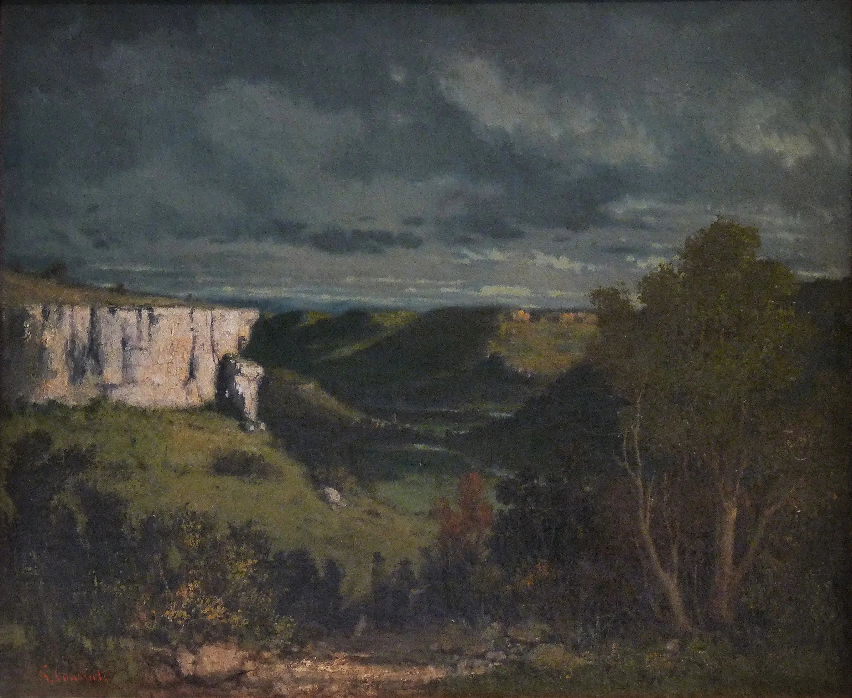 La vallée de la Loue temps d’orage - Gustave Courbet - Alpha Reproduction