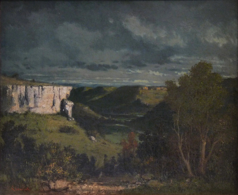 O vale do Loue, tempo de tempestade - Gustave Courbet