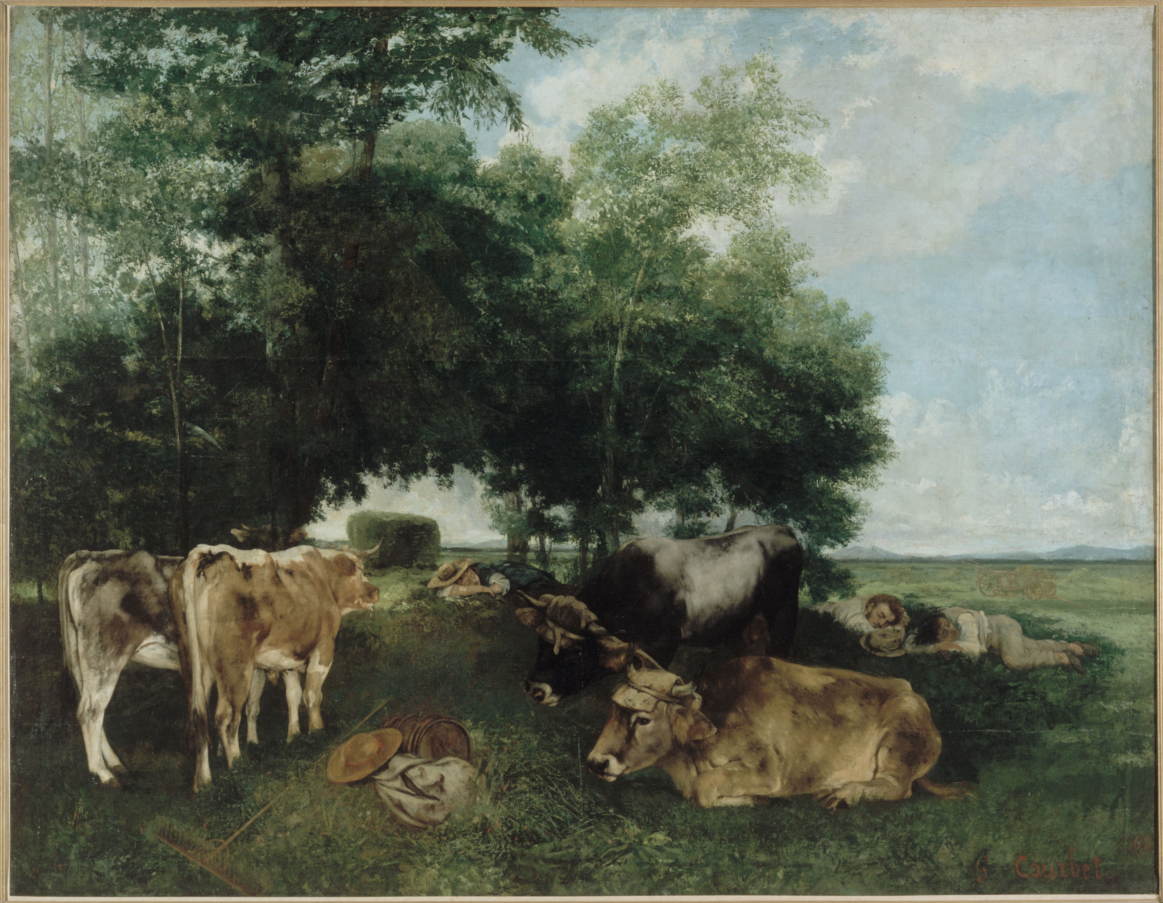La sieste pendant la saison des foins - Gustave Courbet