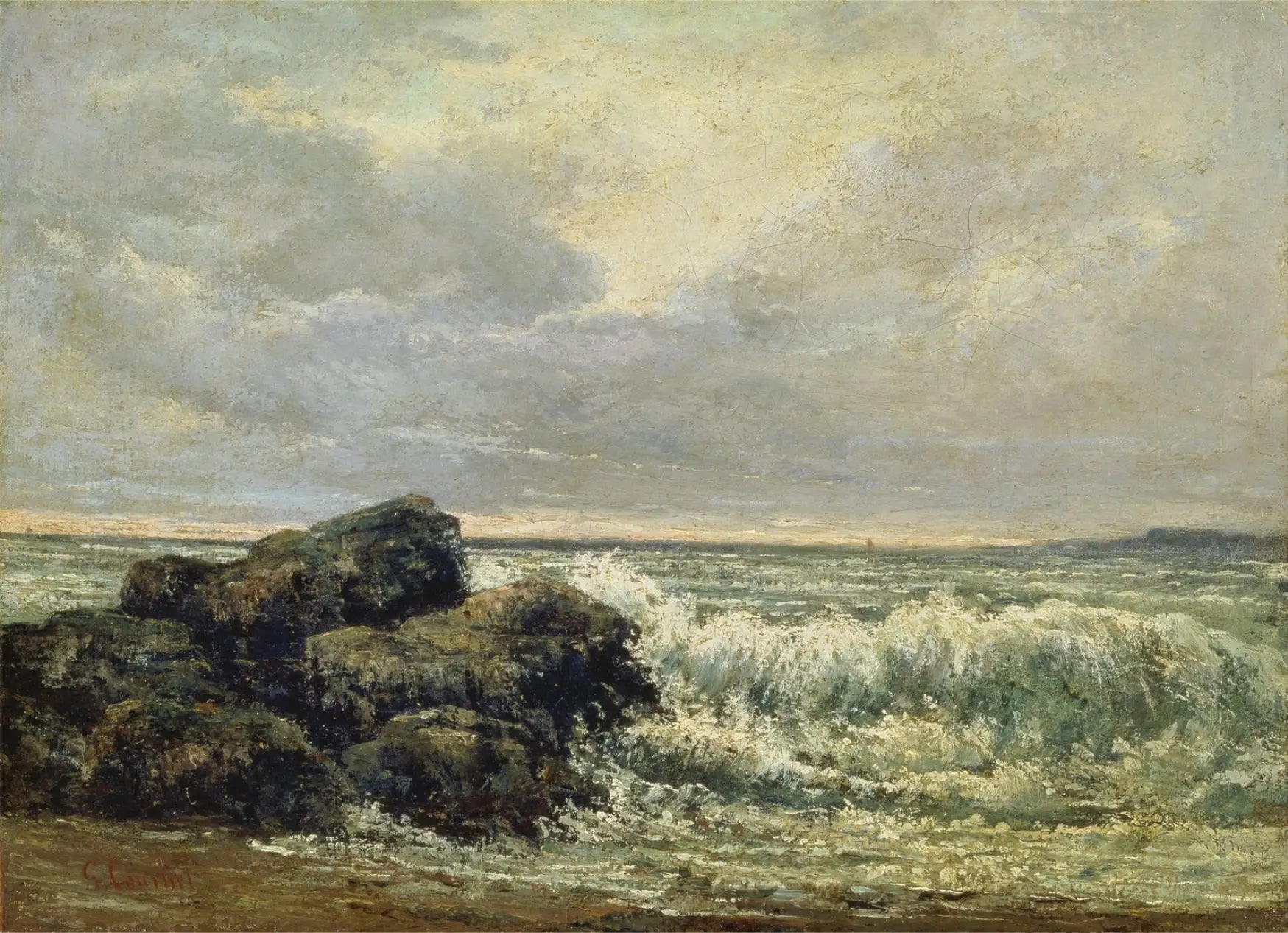La vague - Gustave Courbet - Alpha Reproduction