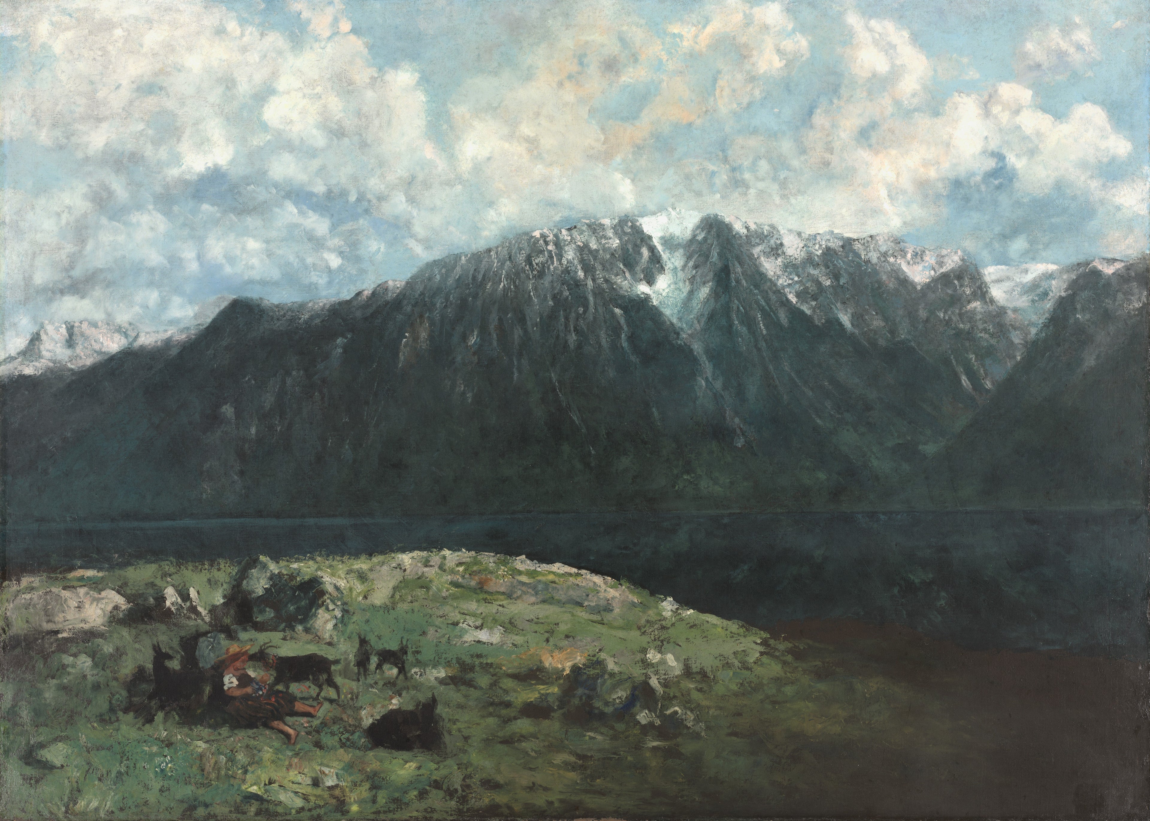 Vue panoramique sur les Alpes, Les Dents du Midi - Gustave Courbet