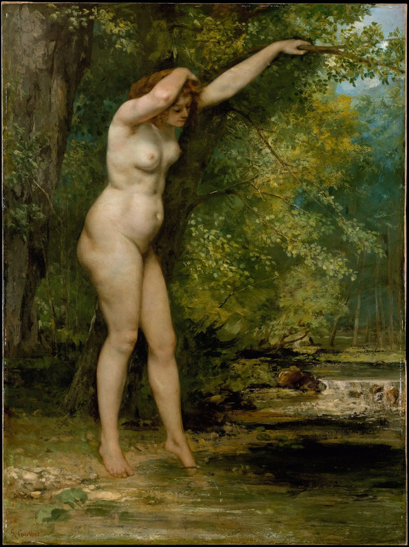 A Jovem Banhista - Gustave Courbet