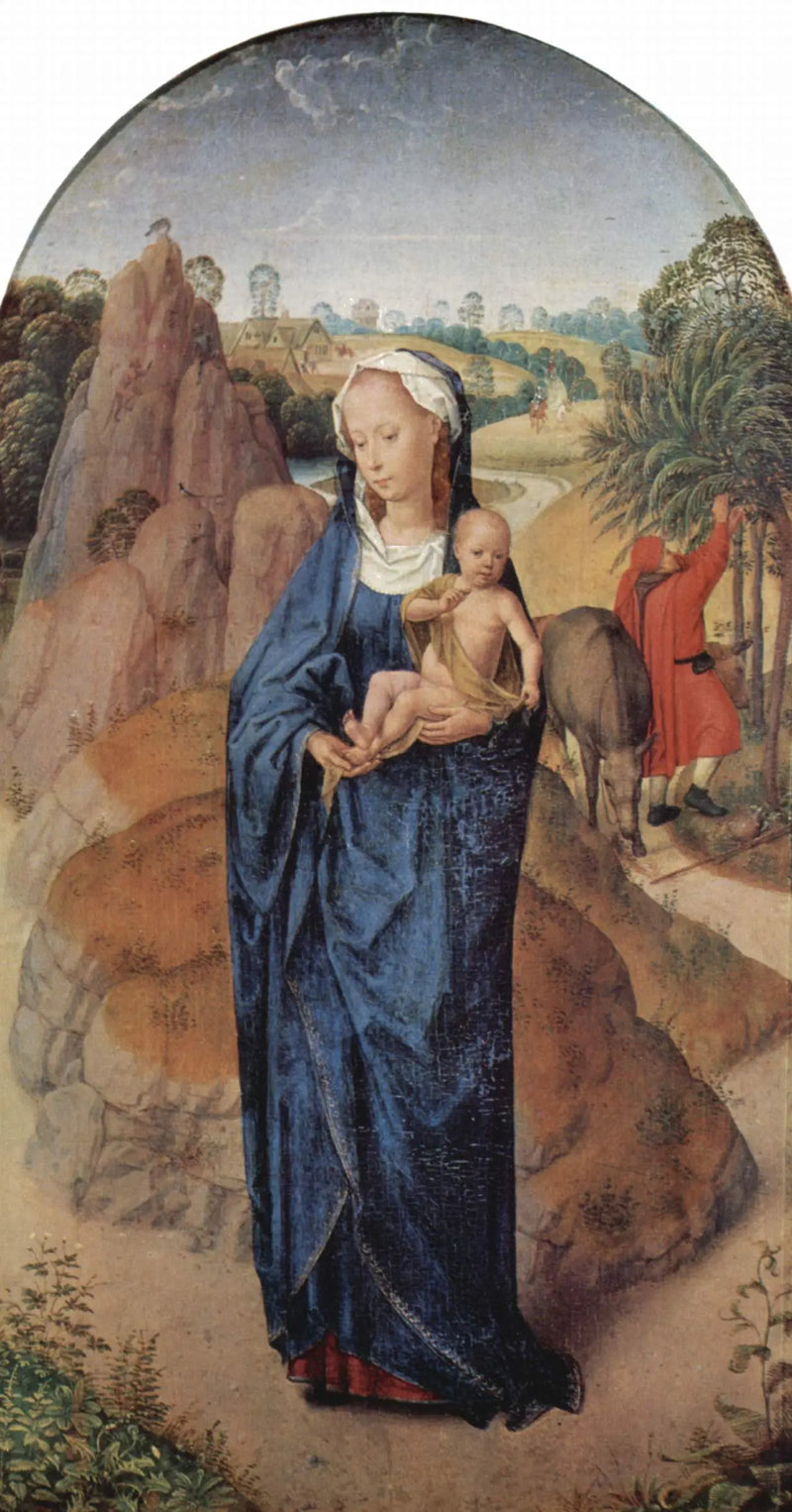 Repouso durante a fuga para o Egito - Hans Memling