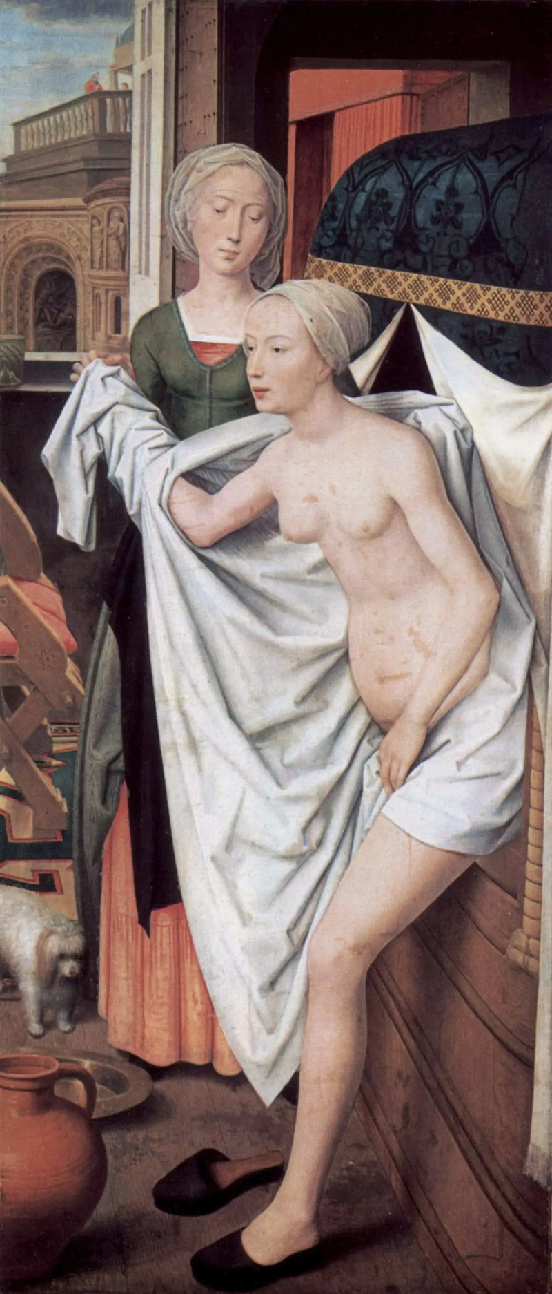 Bethsabé no banho - Hans Memling