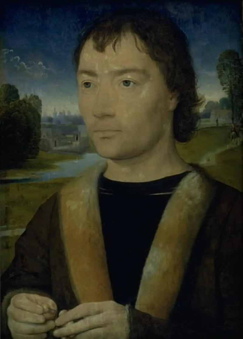 Retrato de um jovem com um rosário - Hans Memling