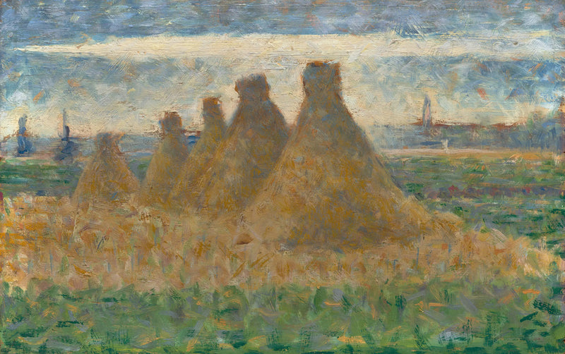 Montanhas de feno - Georges Seurat