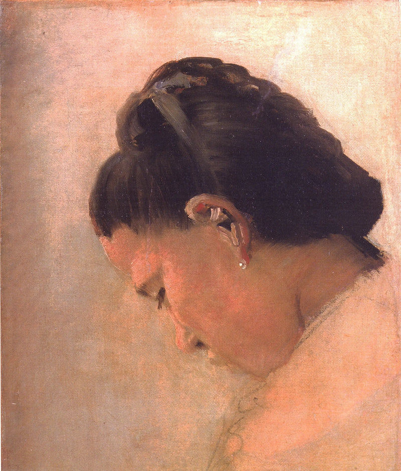 Cabeça de jovem mulher - Georges Seurat