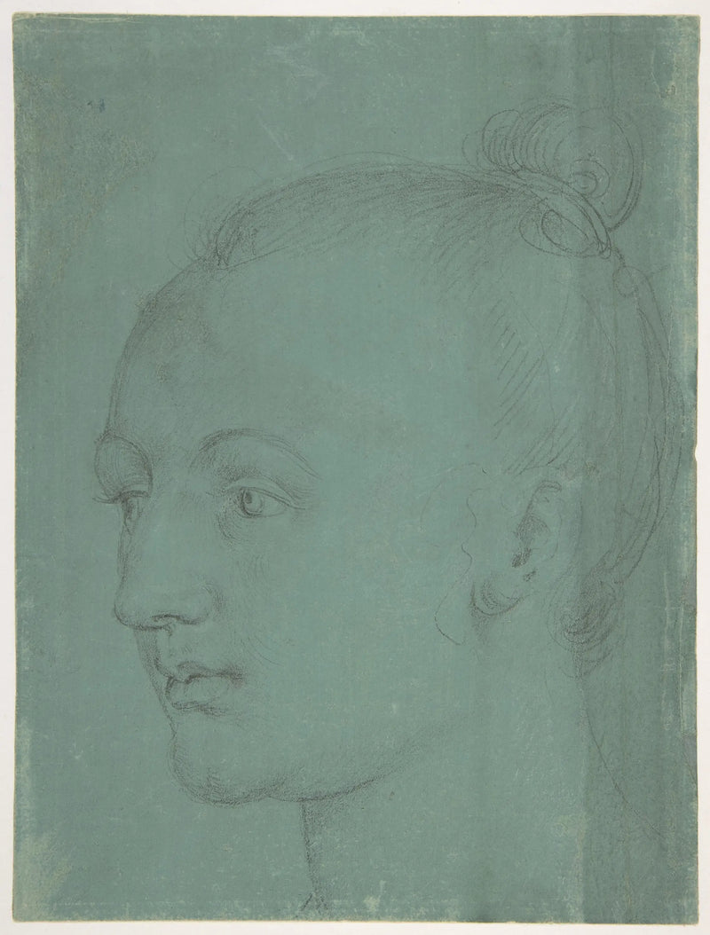 Cabeça de jovem mulher - Albrecht Dürer