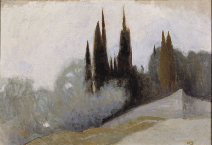 Cypresses, Fiesole - Helene Schjerfbeck
