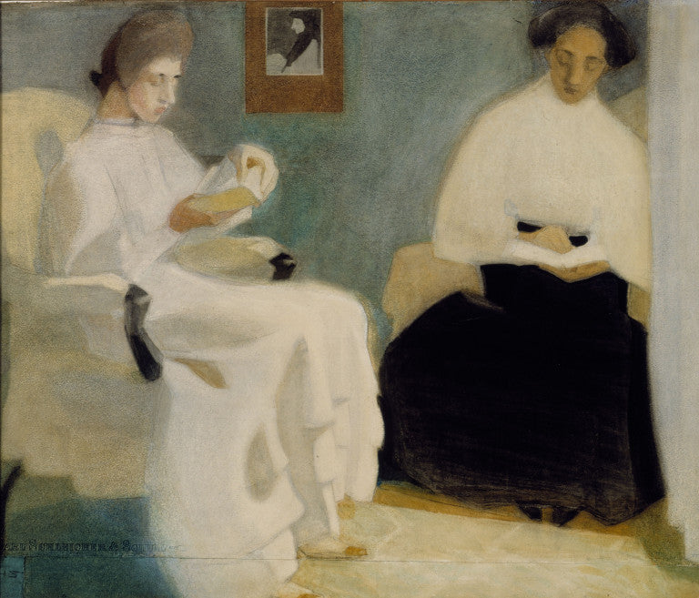 Lukevat tytöt (1907) - Helene Schjerfbeck