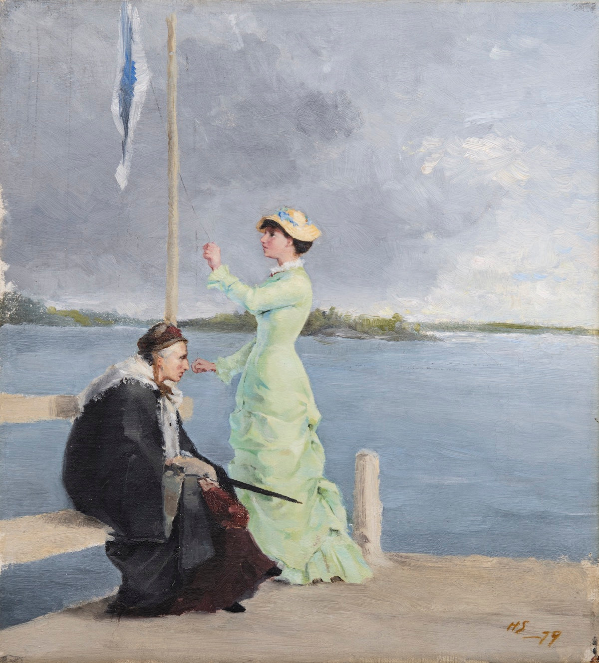 On the Jetty - Helene Schjerfbeck