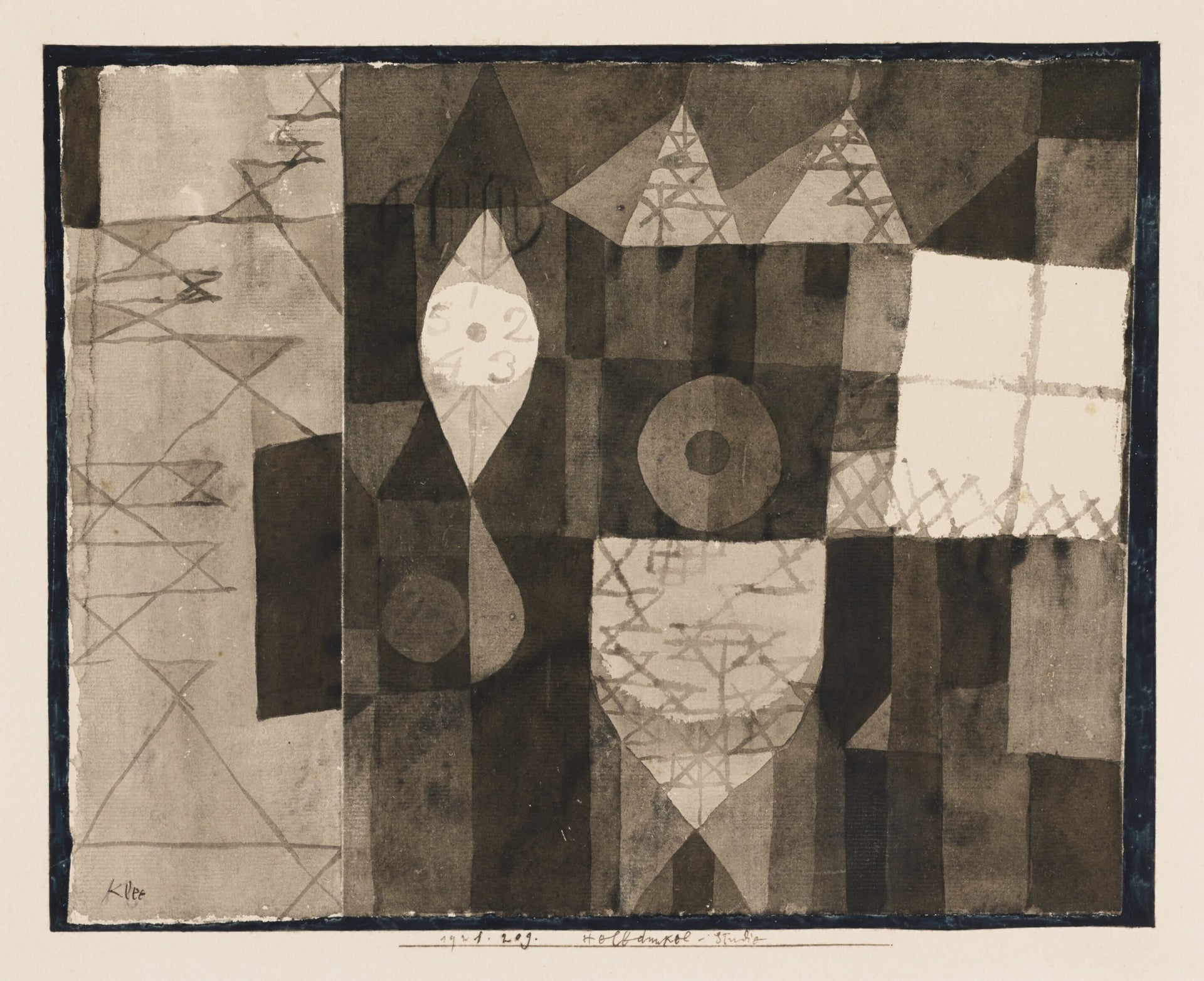 Chiaroscuro study — Paul Klee
